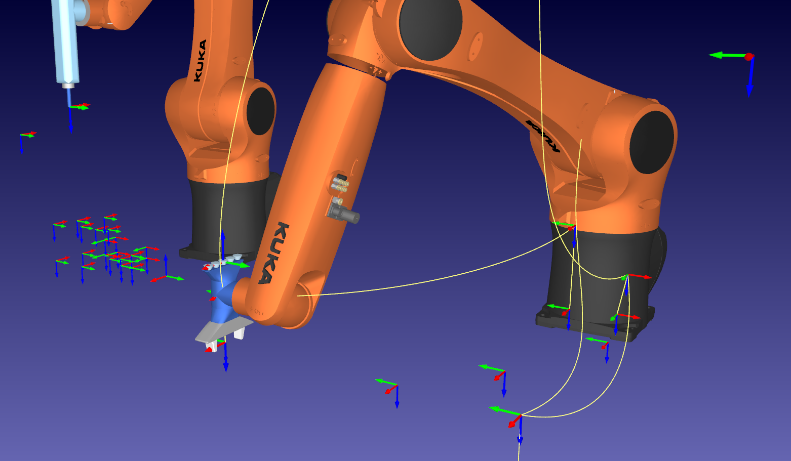Robot OLP integration in BlueBox simulation